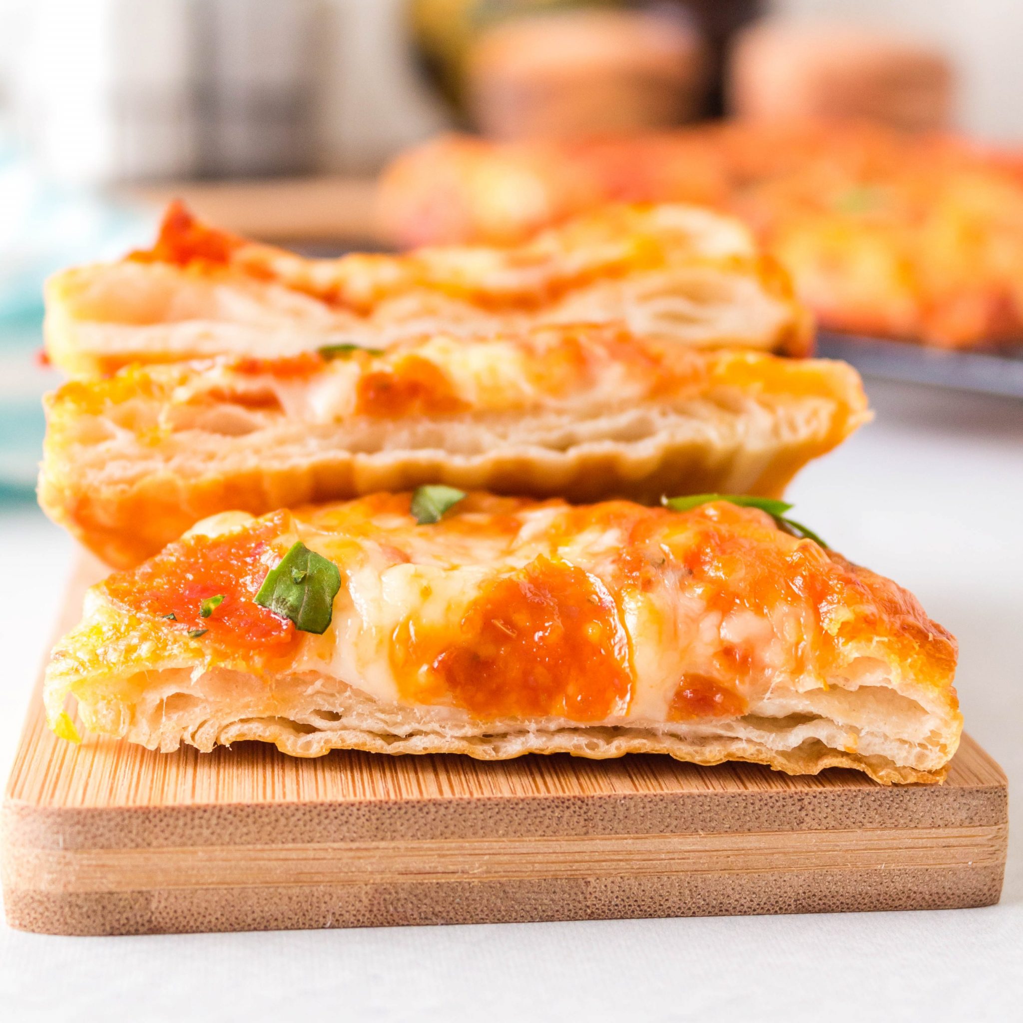 Simple and Easy Air Fryer Pizza on biscuit dough The Kitchen Bucket List