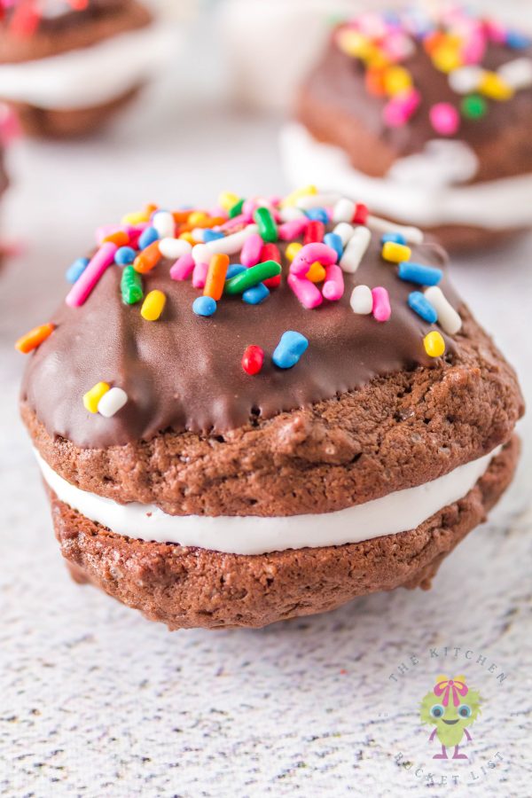 Chocolate and Marshmallow Sandwich Cookies, The Kitchen Bucket List