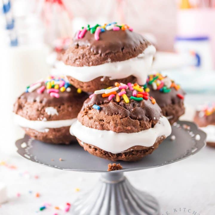 Chocolate and Marshmallow Sandwich Cookies, The Kitchen Bucket List
