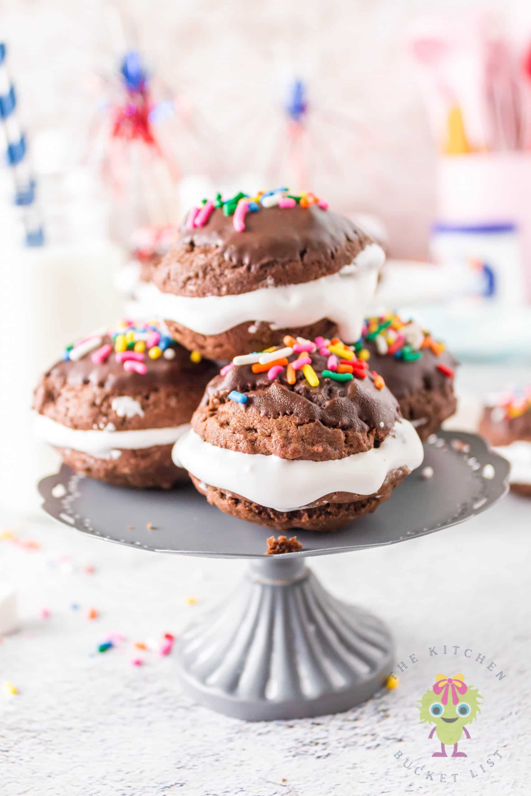 Chocolate and Marshmallow Sandwich Cookies, The Kitchen Bucket List