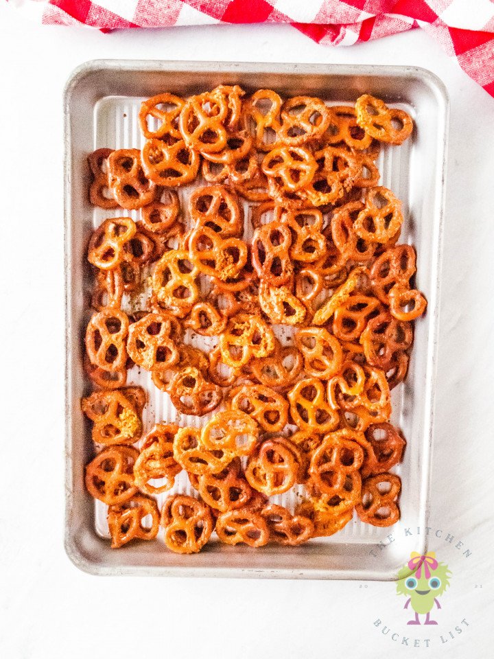 Air fryer roasted ranch pretzels The Kitchen Bucket List