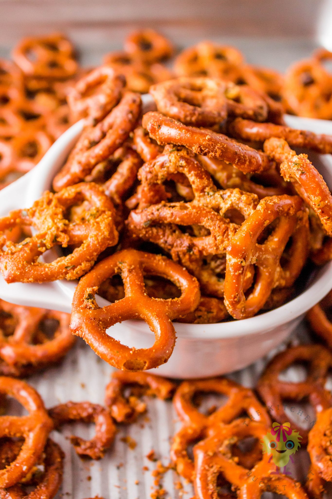 Air fryer roasted ranch pretzels The Kitchen Bucket List