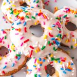 close shot of doughnut tower