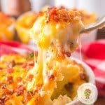 Easy, quick, and fully loaded Twice-Baked Mashed Potatoes in the air fryer are light, fluffy, and dreamy. And if you have a Foodi Ninja, you can make mashed potatoes in no time with its pressure cooker setting. The buttery and cheese flavors are complemented with celery seeds for freshness. The ramekins make this recipe ideal for a tasteful appetizer or in a bigger ramekin for a lite meal. You get to choose, if you need more just double the recipe.