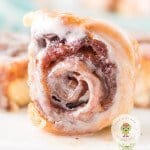 A mini cinnamon roll done with crescent dough right out of the air fryer is fresh, warm, and soft. It is ready to be enjoyed as the perfect breakfast treat.
