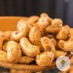 Roasted Cashews in the air fryer with just the right amount of lemon pepper, salt, and garlic are a healthy snack option. It is a quick and easy recipe and will give you amazing cashew to use by itself, on top of a salad, or however. Cashews are a great source of protein, so you just need a handful and be on your way.