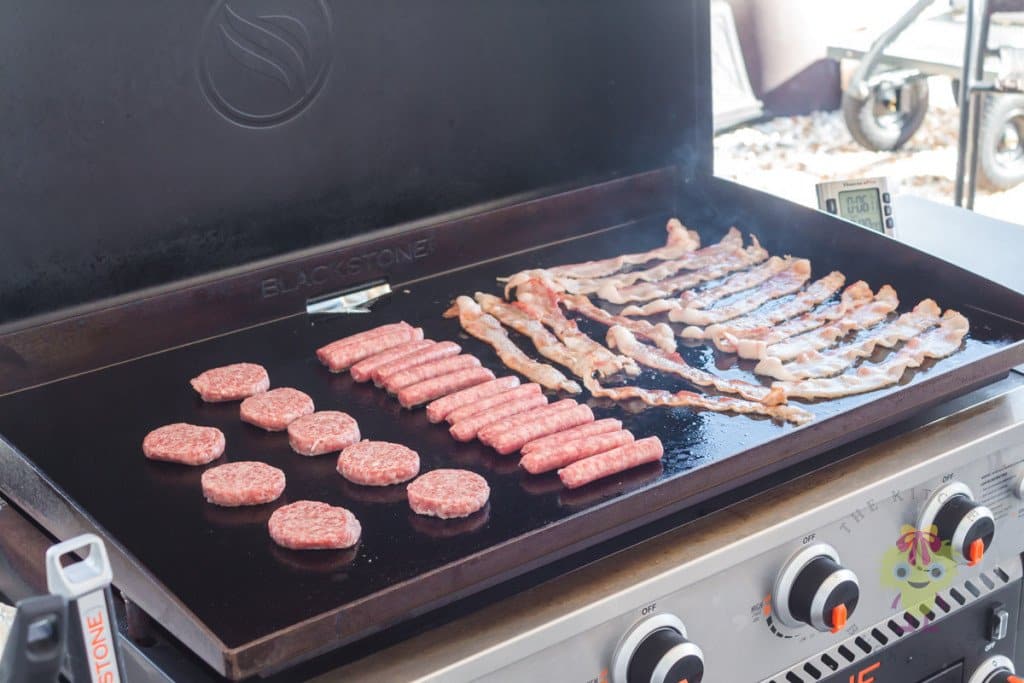 Blackstone Breakfast Meat - The Kitchen Bucket List