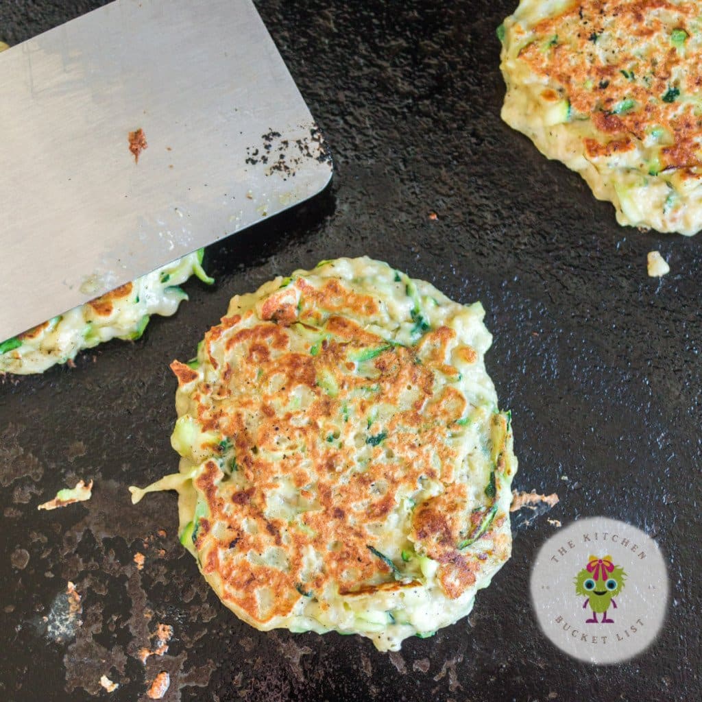 Easy Zucchini Fritters (on the griddle) The Kitchen Bucket List
